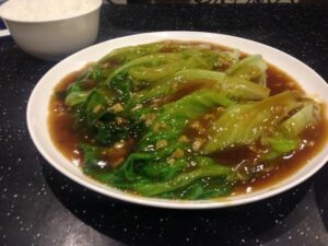 Steam Vegetables in Oyster Sauce